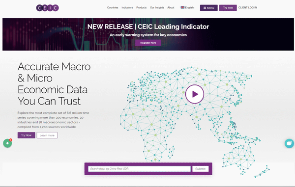 CEIC Data: Macroeconomic Database Platform