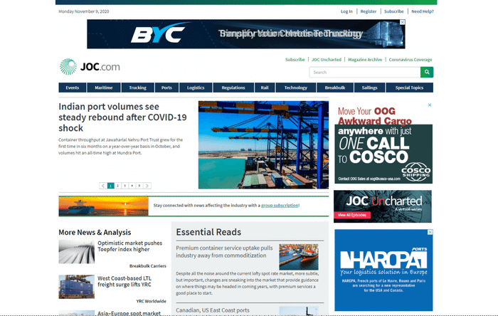 Journal of Commerce: Custom Site Search