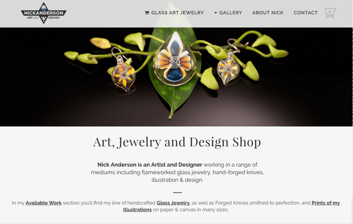 Nick Anderson Art: WooCommerce Storefront