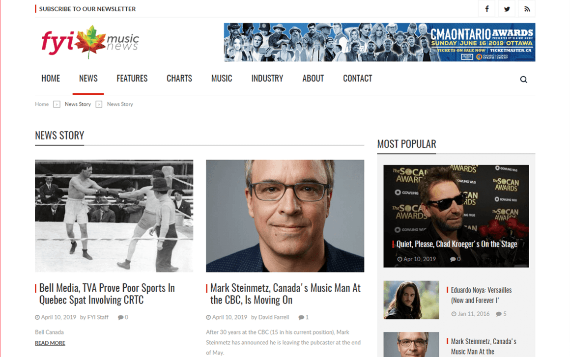 Fyimusic News