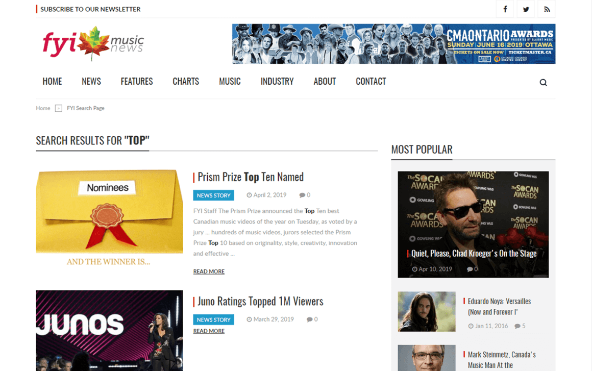 Fyimusic News