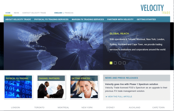 Velocity Trade: Multi-Asset Trading Firm Site